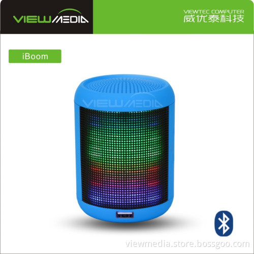 Five kinds of led light wireless Bluetooth speaker with fm radio iBoom